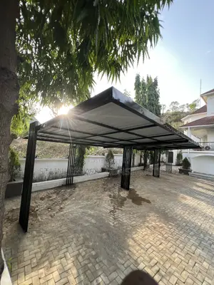Carport Shed With Wind Breaker