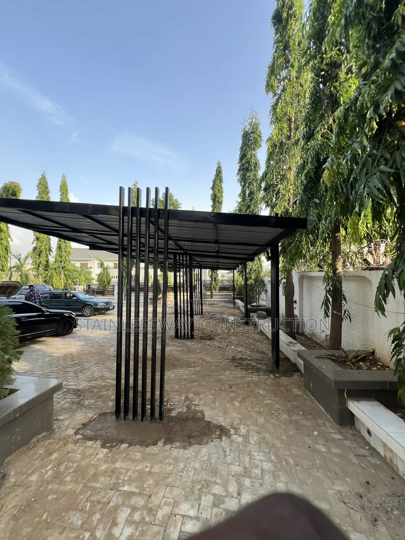 Carport Shed With Wind Breaker