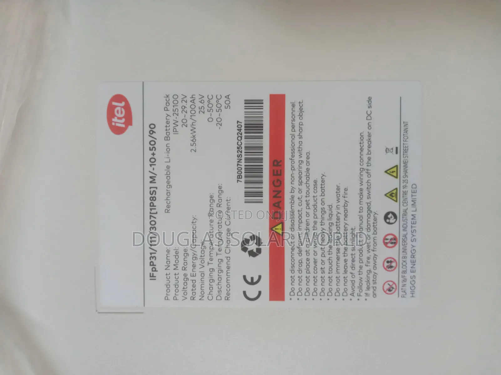 Itel Lithium Battery 2.5kwh 24v