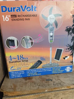 Dura Volt Standing Solar Fan