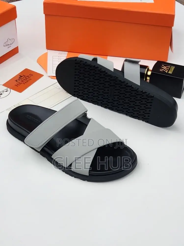 Hermes Crisscrossed Slippers