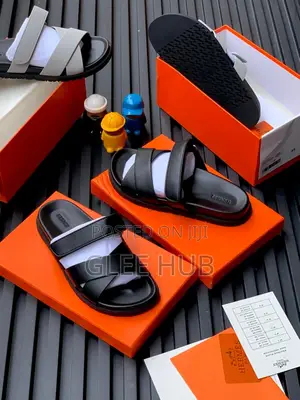 Hermes Crisscrossed Slippers
