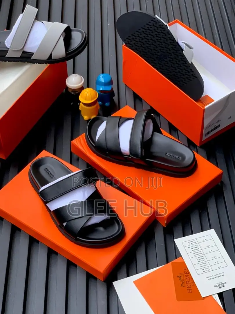 Hermes Crisscrossed Slippers