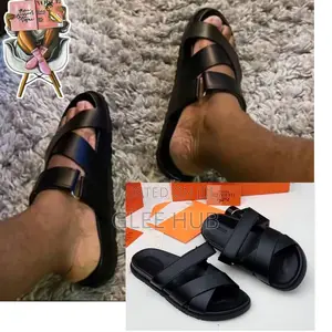 Hermes Crisscrossed Slippers