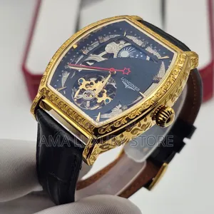 Longines Genuine Leather Luxury Designer Men's Wristwatches
