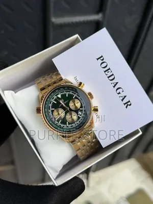 Poedagar Functional Chronograph "Non-Tarnish Steel" Watch 
