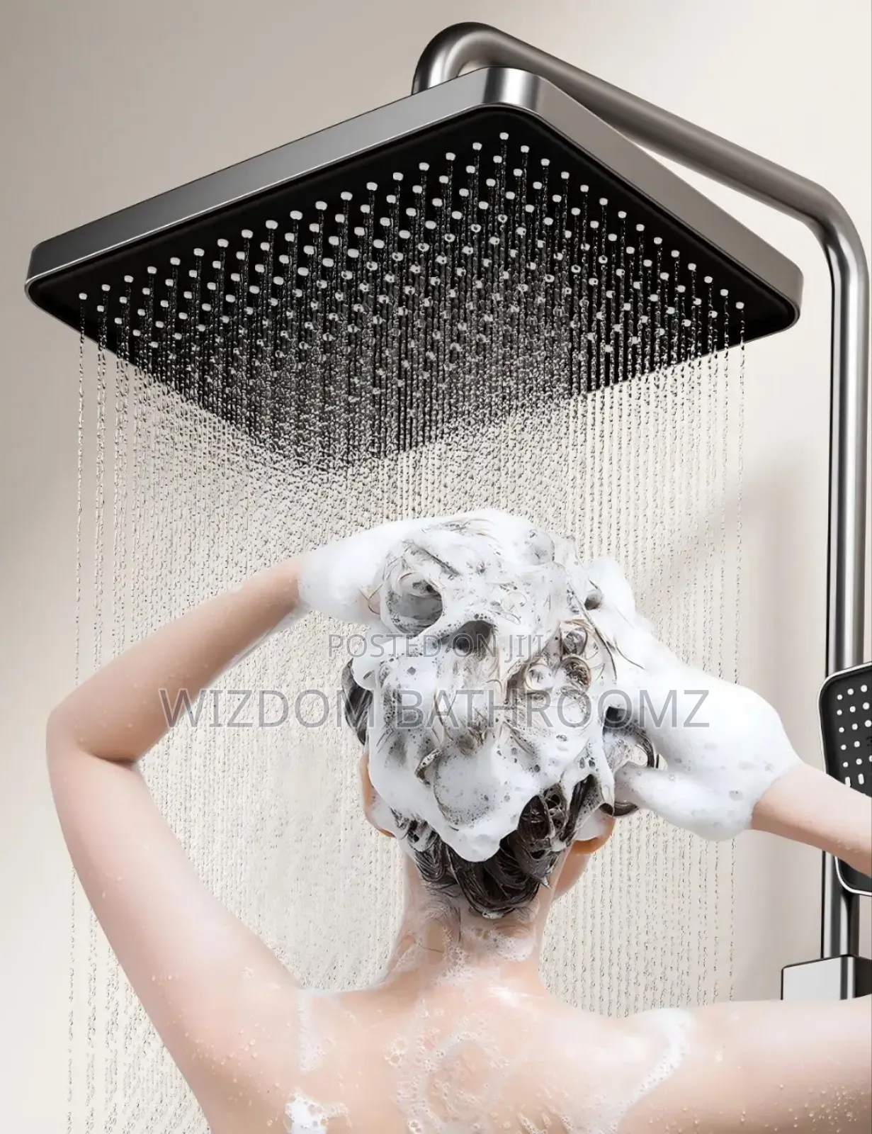 Led Shower Set With Temperature Display.