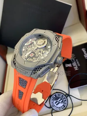 Hublot Luxury Men's Designer Rubber Strap Wristwatches