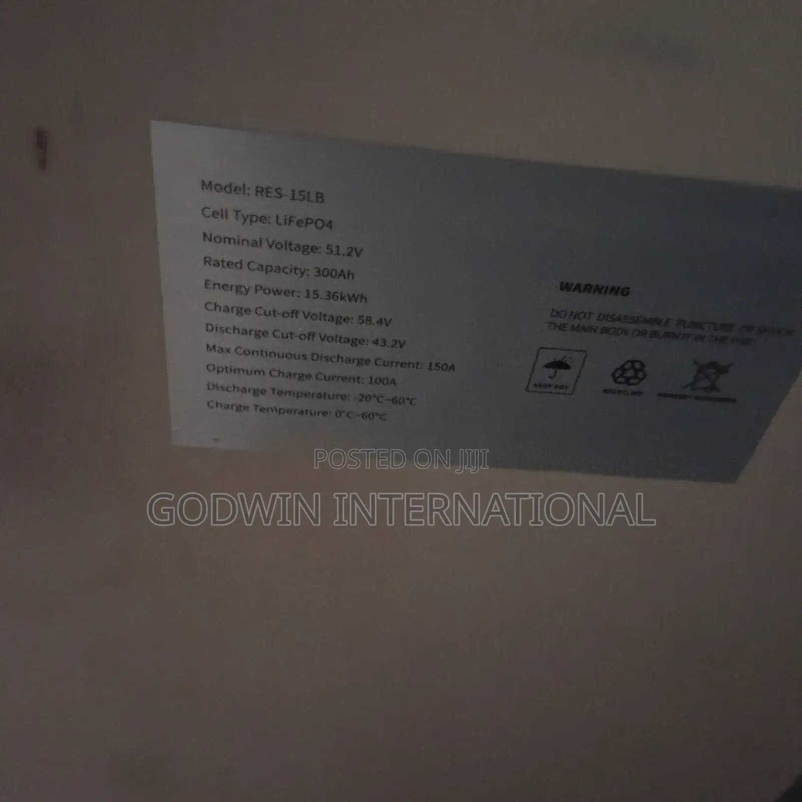Hyper Power Lithium Battery 15kwh 48v