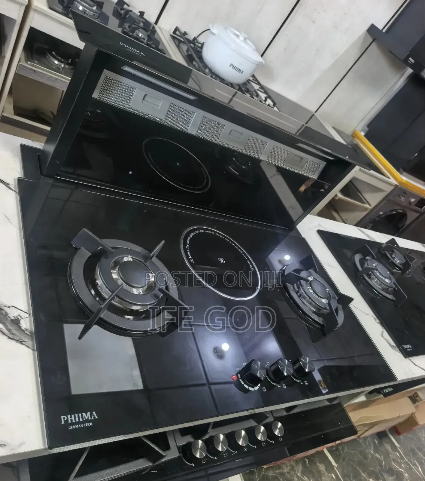 Original Phiima 90cm Downdraft Extractor 90cm 2+1 Gas Electric Hob