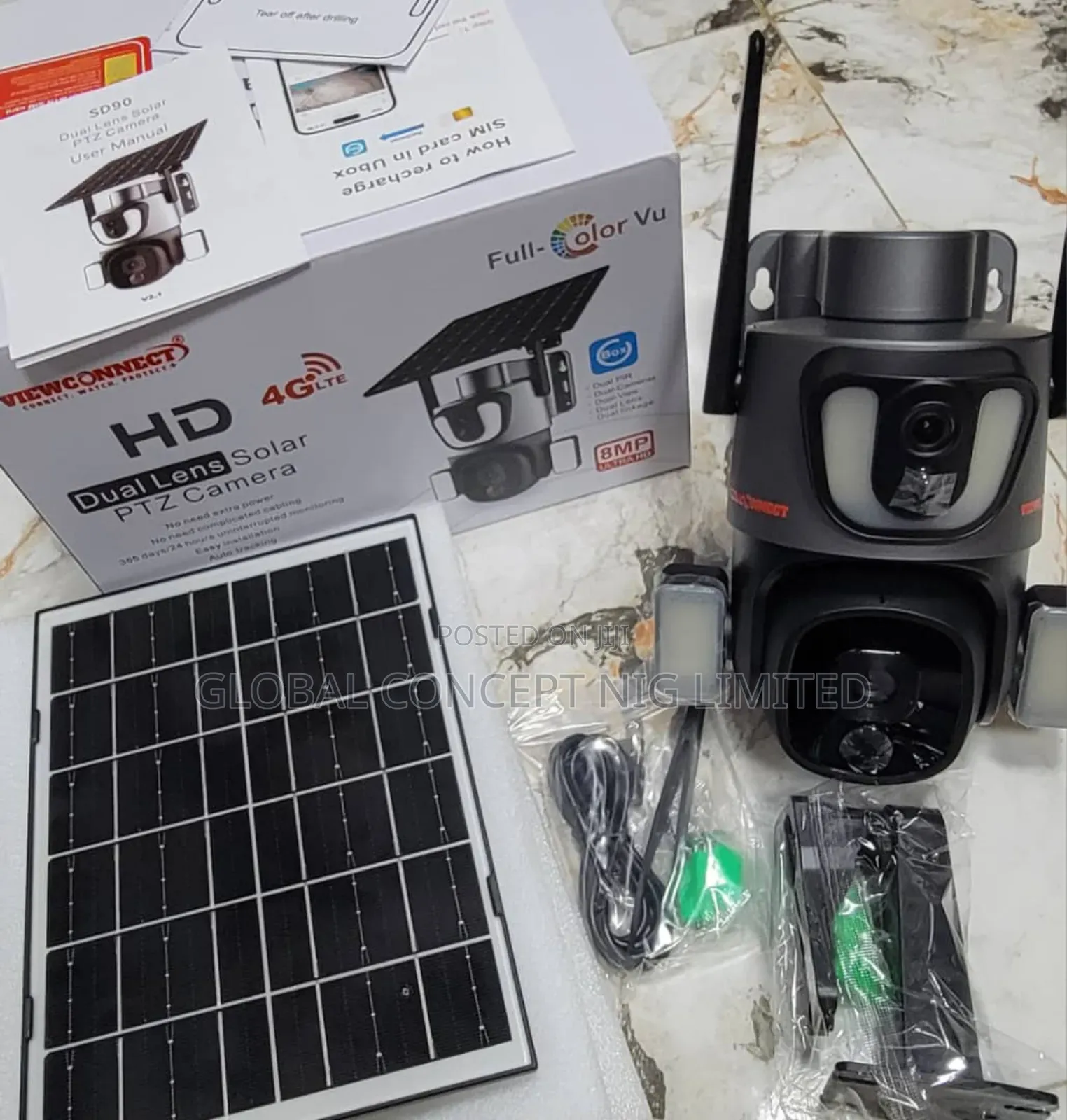 Double Lens Solar Smart Camera