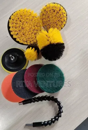 8pcs Drill Brush Scrub Pads Power Scrubber Cleaning Kit Cleaning Brush
