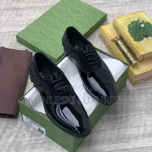 Original Gucci Brogues Lace Up Shoes for Men