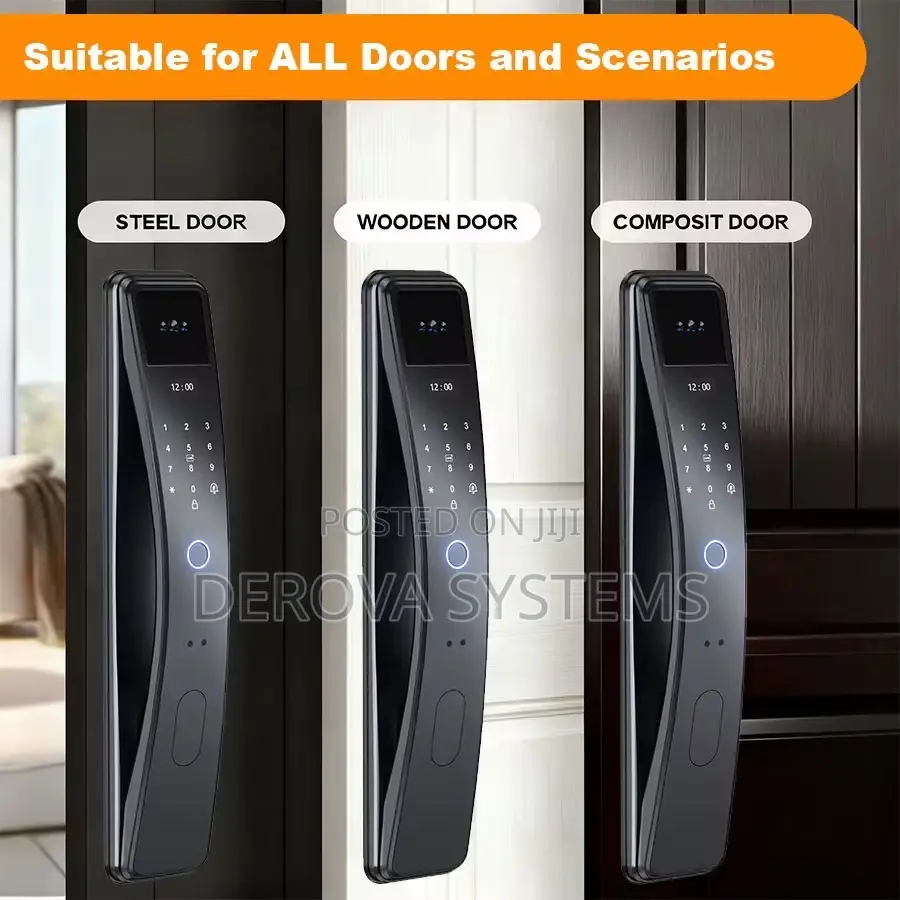 Smart Door Lock With Finger Print ,Passcode ,Card Unlock