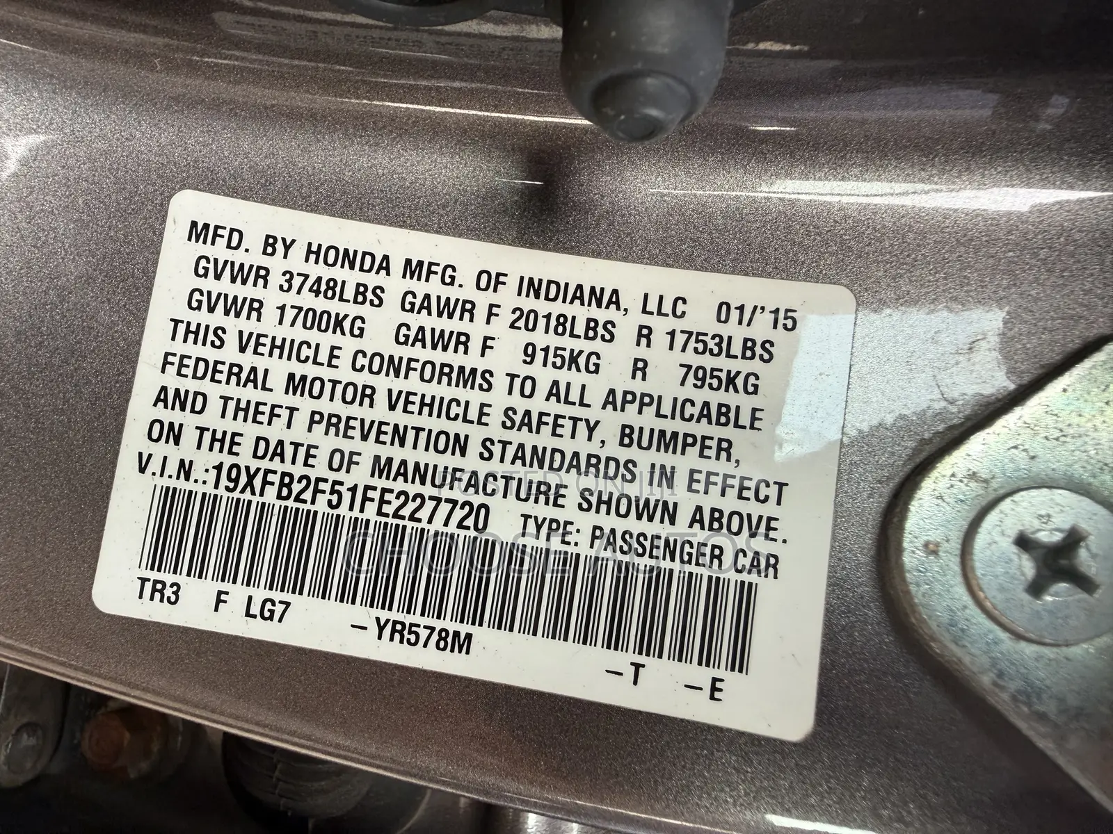Honda Civic 2015 Gray