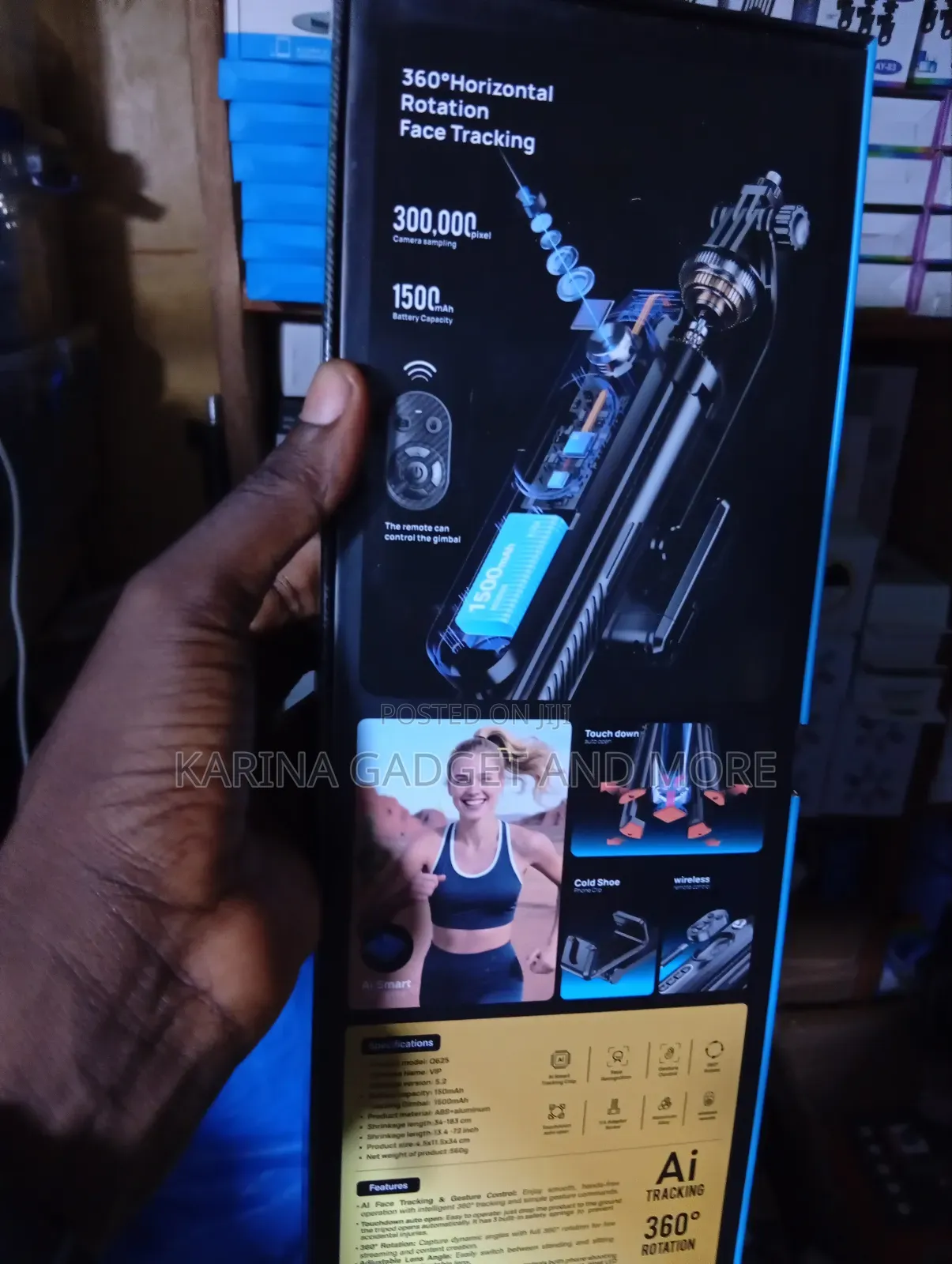 Gimbal 360 Degree Auto Selfie Stick