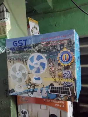 Gst 12-inch Rechargeable Solar Table Fan Very Much Affordable