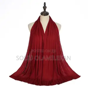 Hijab Jersey Scarf for Muslim Women Big Size-170cm by 60cm - 1pcs Wine