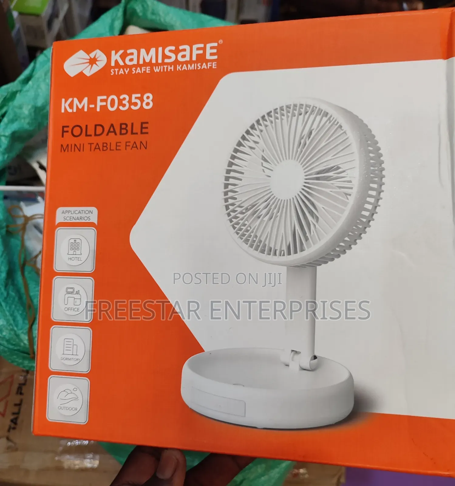 Kamisafe Rechargeable Fan.