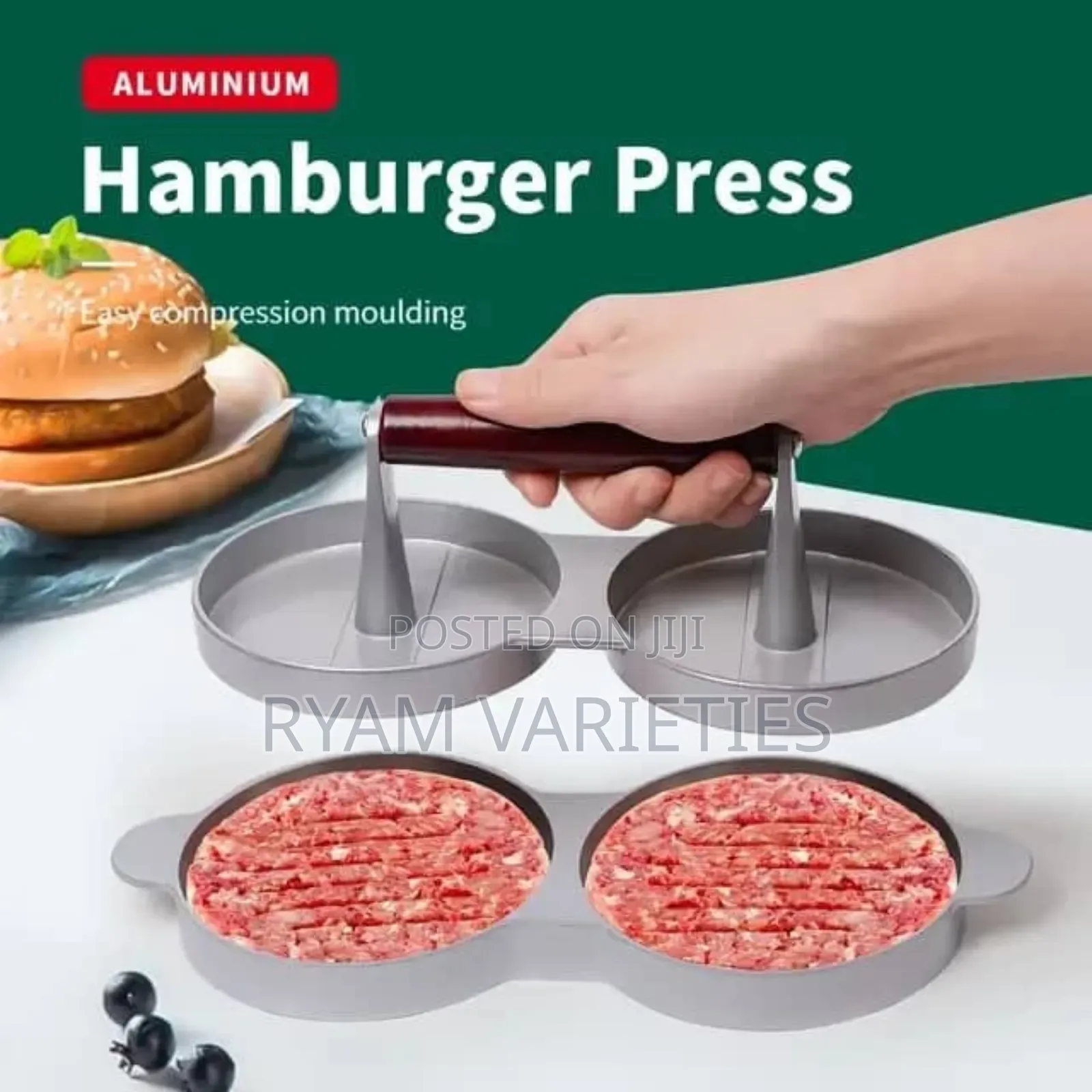 Double Burger Press Hamburger Maker