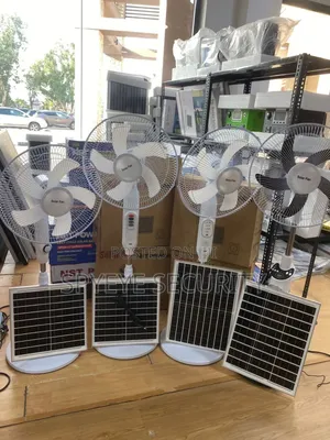 16"/18"Solar Rechargable Fan With Remote