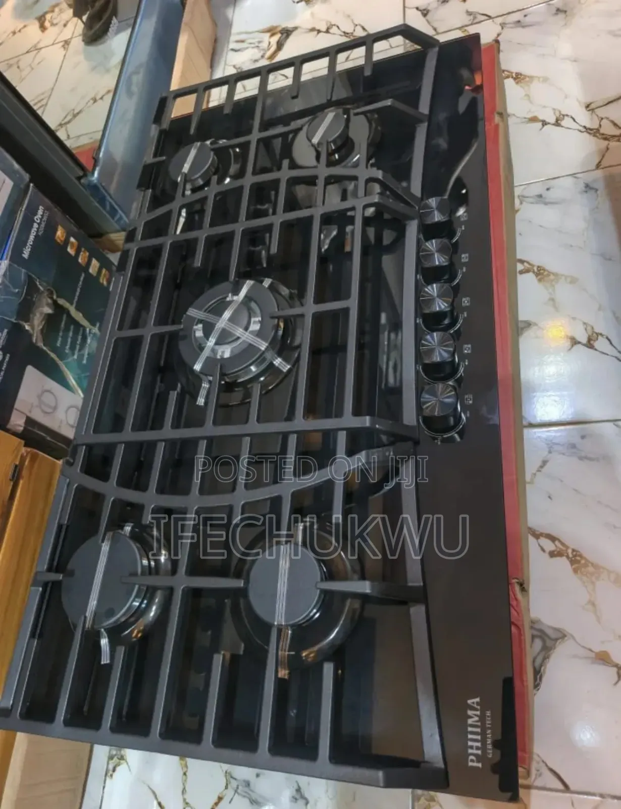 Phiima German Technology Inbuilt Cabinet 5 Burners Automatic Gas Hob