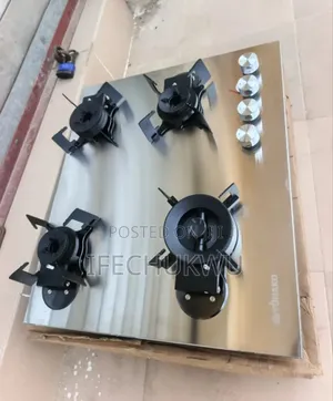 Original Yohako Built-in Premium Luxury Flips Up 4 Burners Gas Cooker