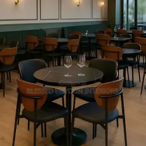 Modern Round Dining Table Set With Chairs
