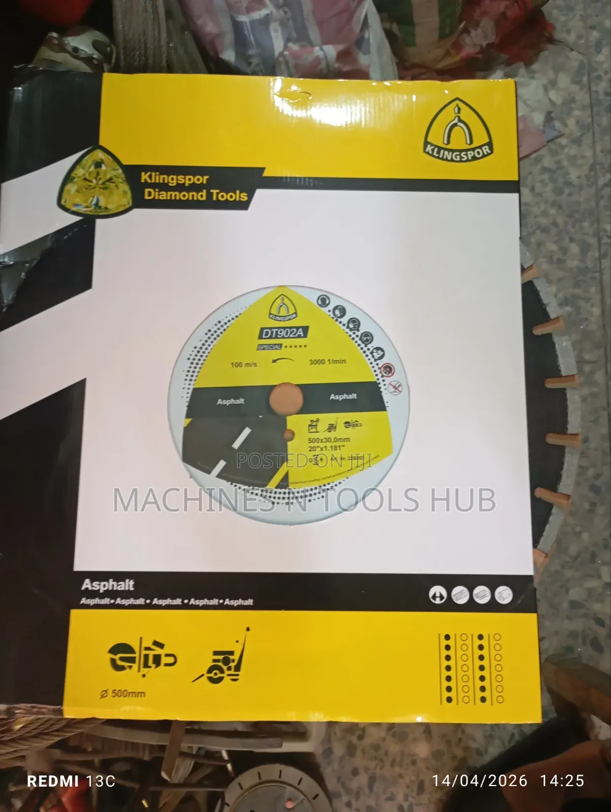 20" Klingspor Dt 902a, Asphalt Diamond Cutting Disc
