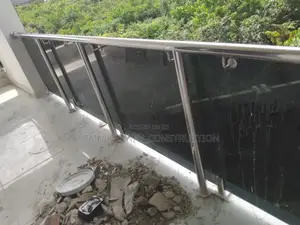 Dark Glass Balcony Handrails