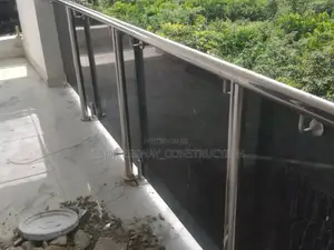 Dark Glass Balcony Handrails