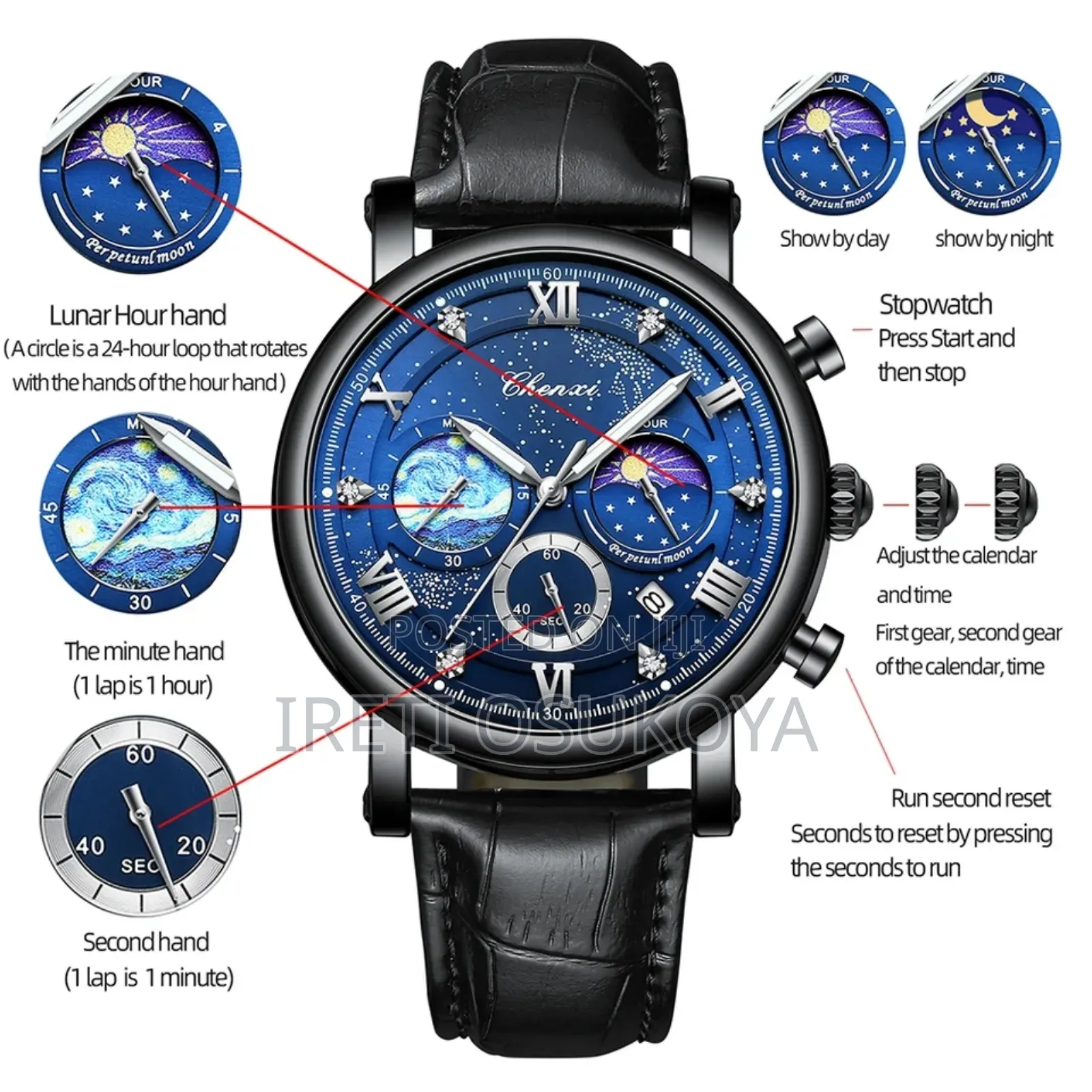Chenxi Chronograph Wrist Watch