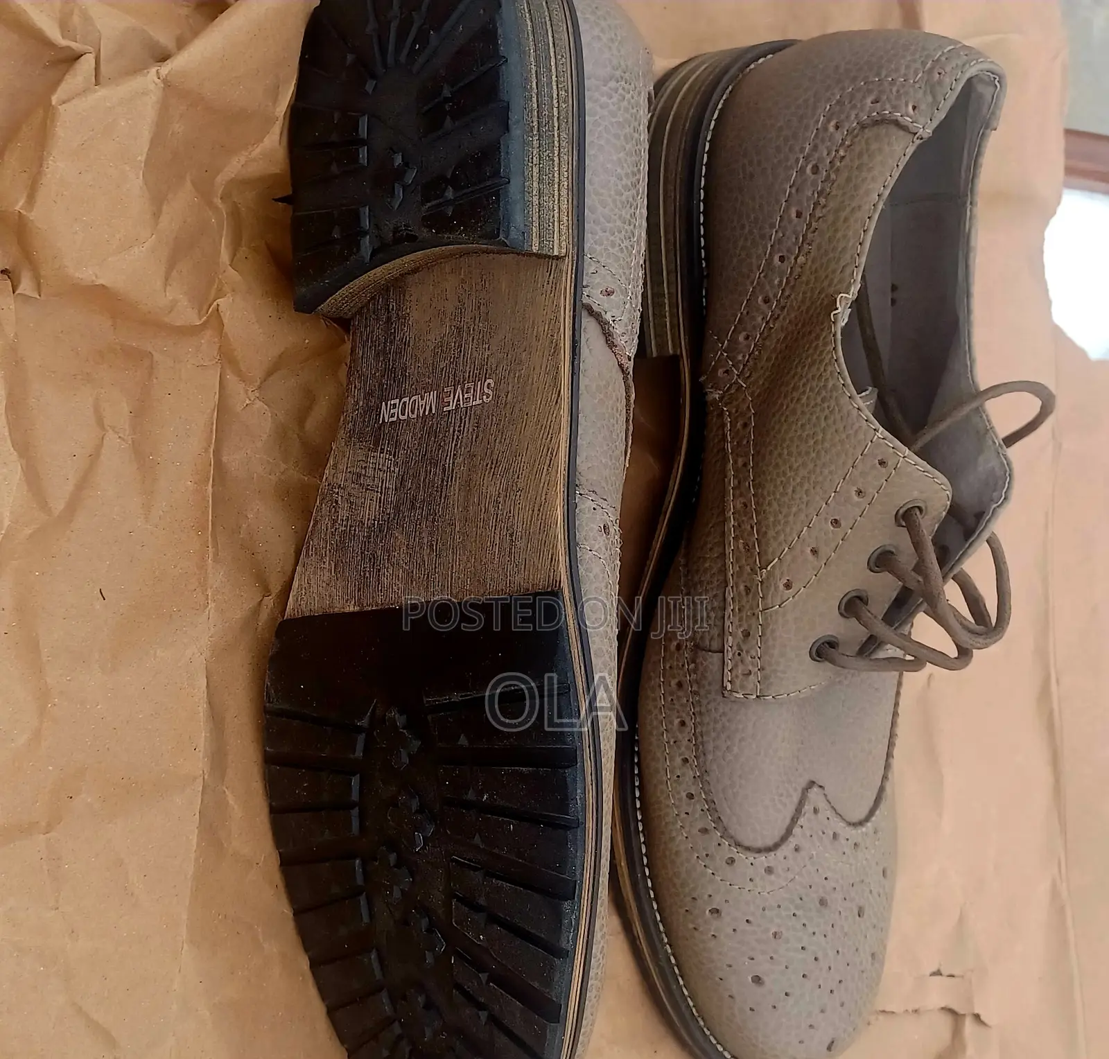 Steve Madden Oxford Wingtip "Ethin"Grey Mens