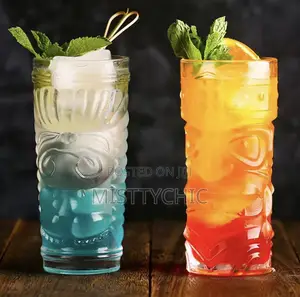 Transparent Cocktail And Water Glass