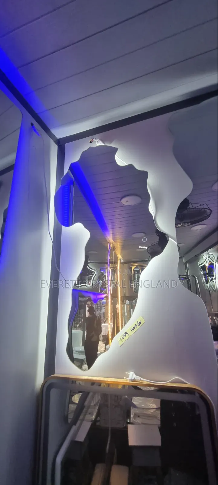 African Map Led Mirror