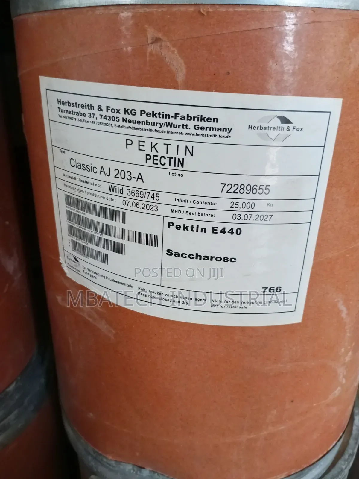 Pectin (Stabilizer)