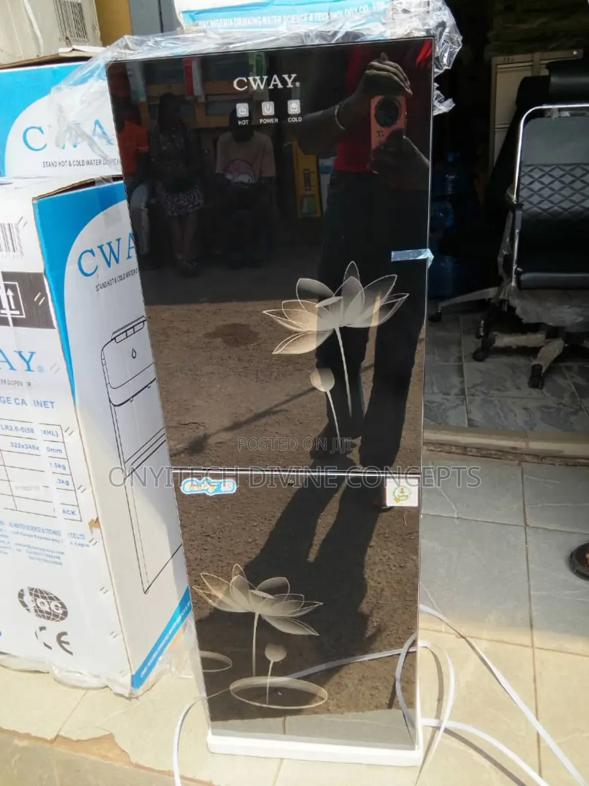 Glass Cway Water Dispenser With Fridge