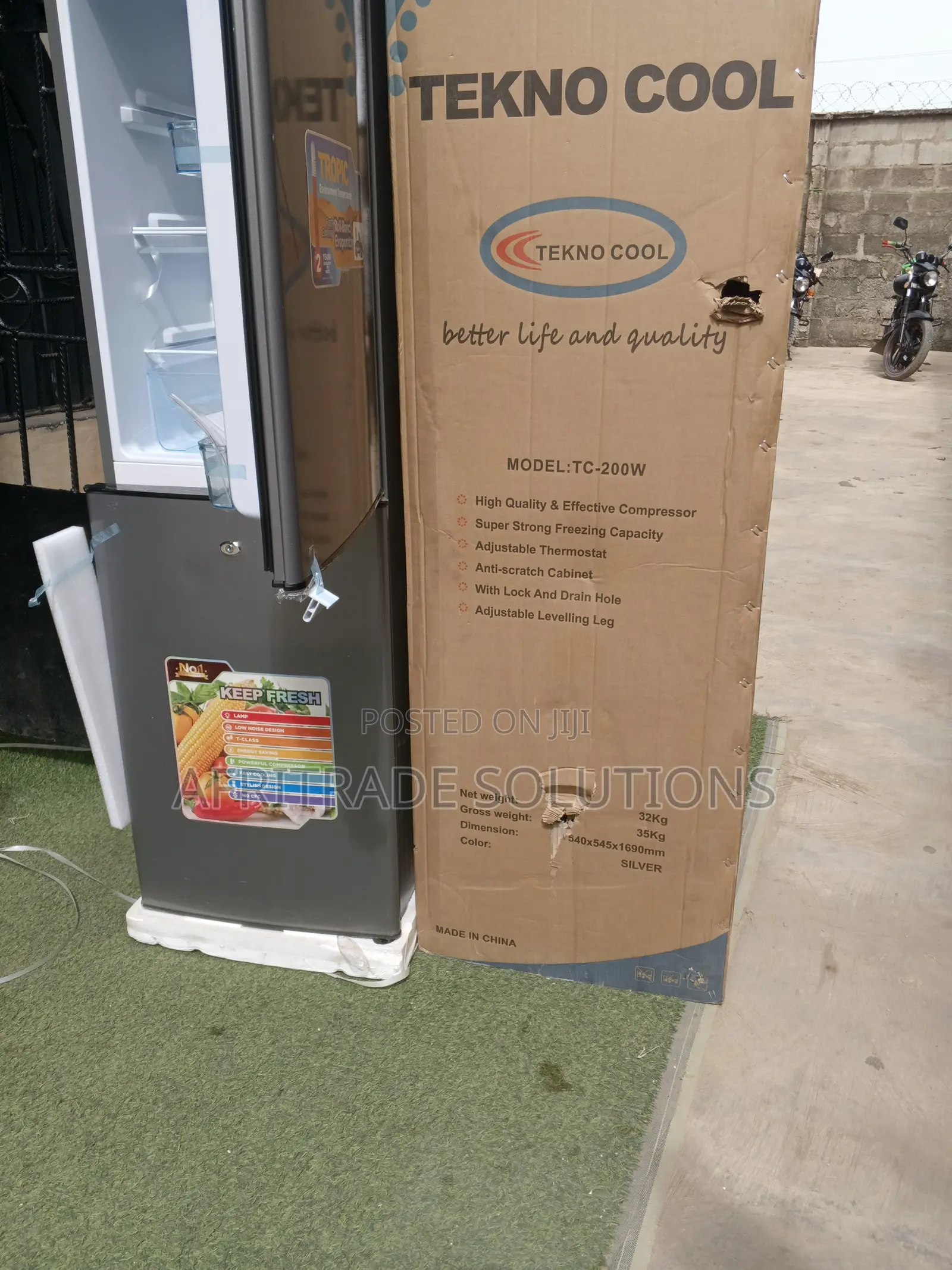 Tekno Cool Double Door Fridge Efficient Energy Cooling
