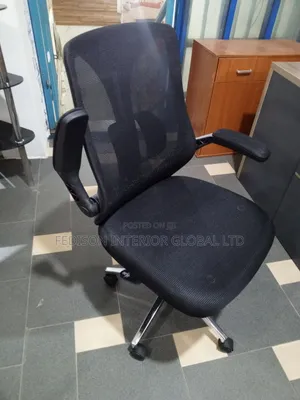 Black Office Fabric Chair