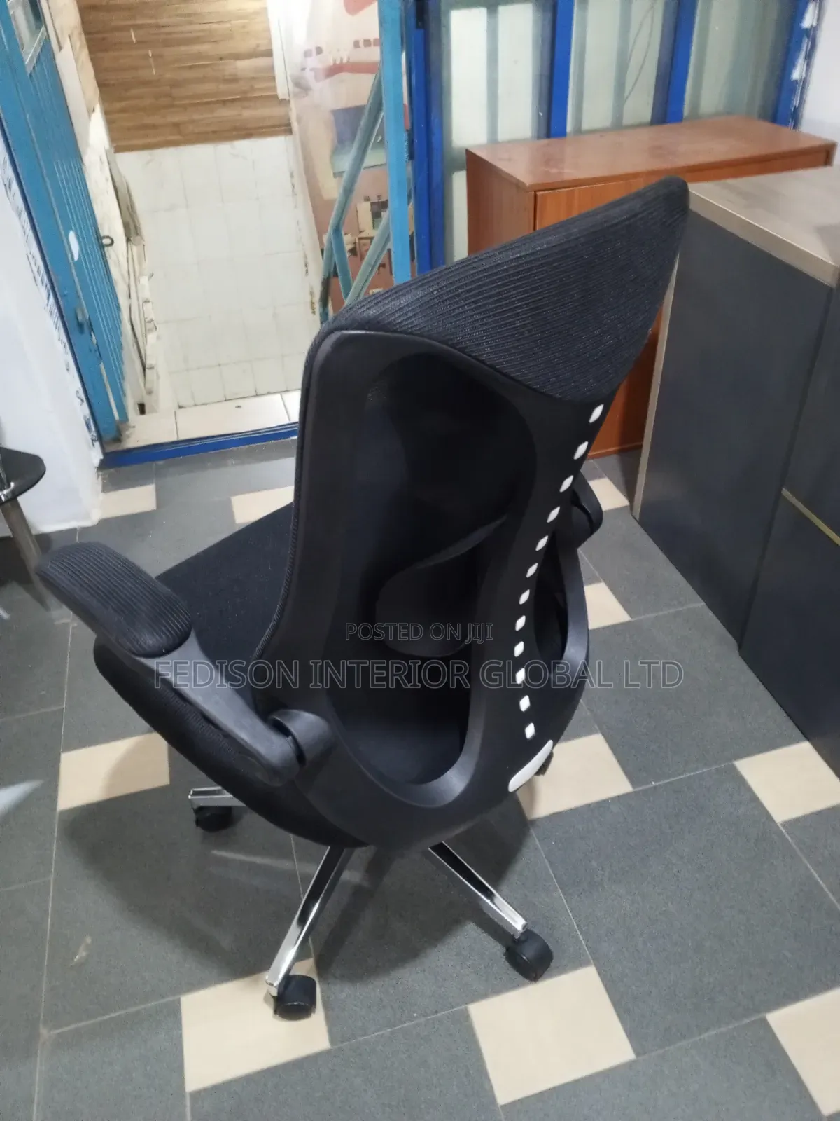Black Office Fabric Chair