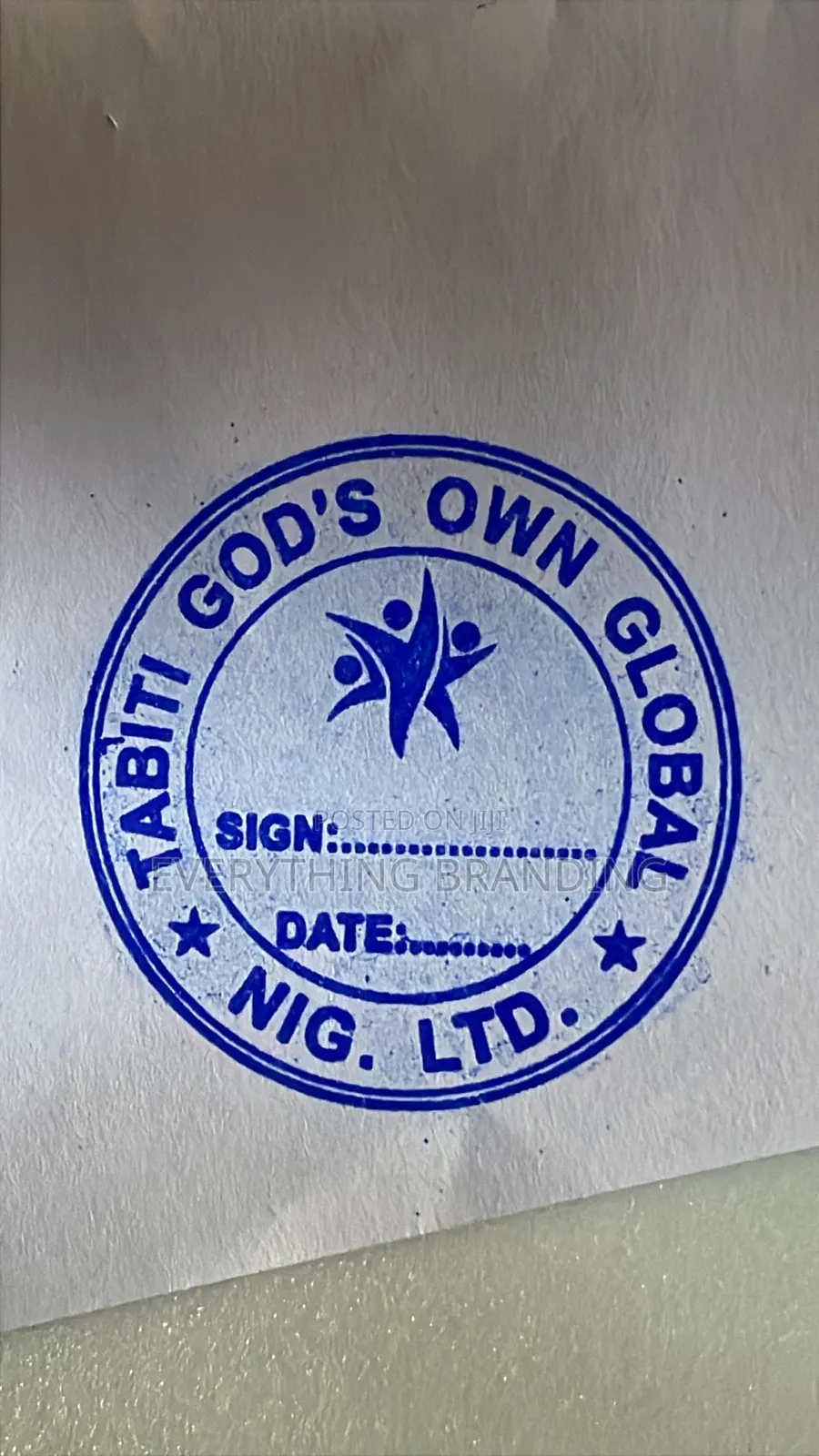 Personalized Quality Pre-Ink Circle Stamp