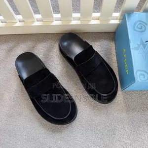 FDCP Suede Penny Loafer Mules