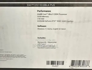 New Dell Alienware Aurora R12 32GB Intel Core Ultra 9 SSD 2T