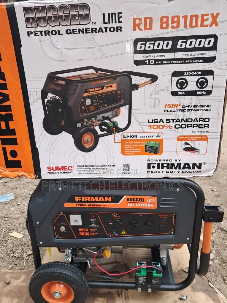 Firman Rugged Petrol Generator 6kva Automatic