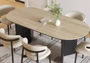 Goody 6 Seater Marble Dining Set Available for Sale