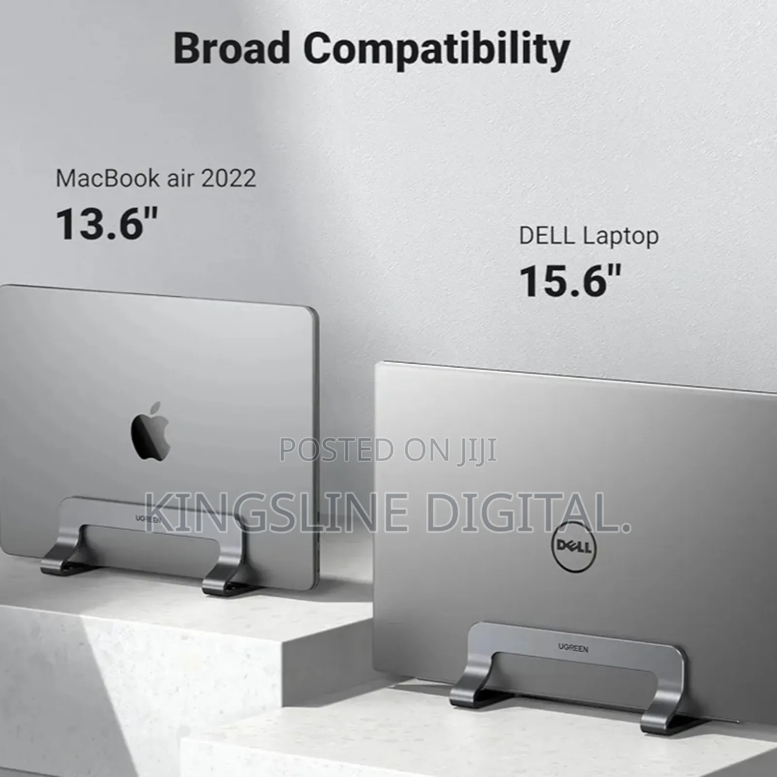 Ugreen Vertical Laptop Aluminium Adjustable Stand for Macbook.