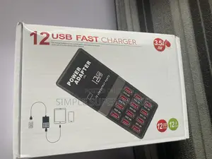 Power Adapter 12 Usb Fast Charger