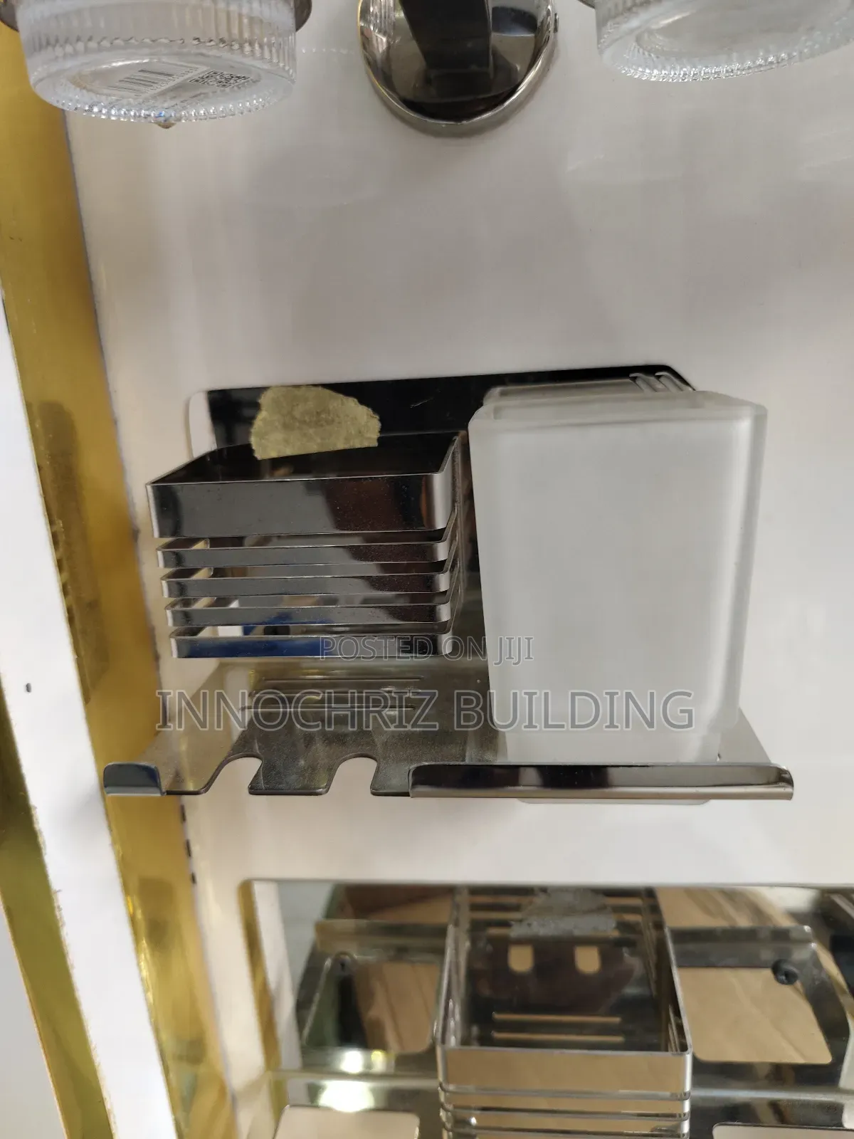 Toothbrush Square Cup (Chrome)