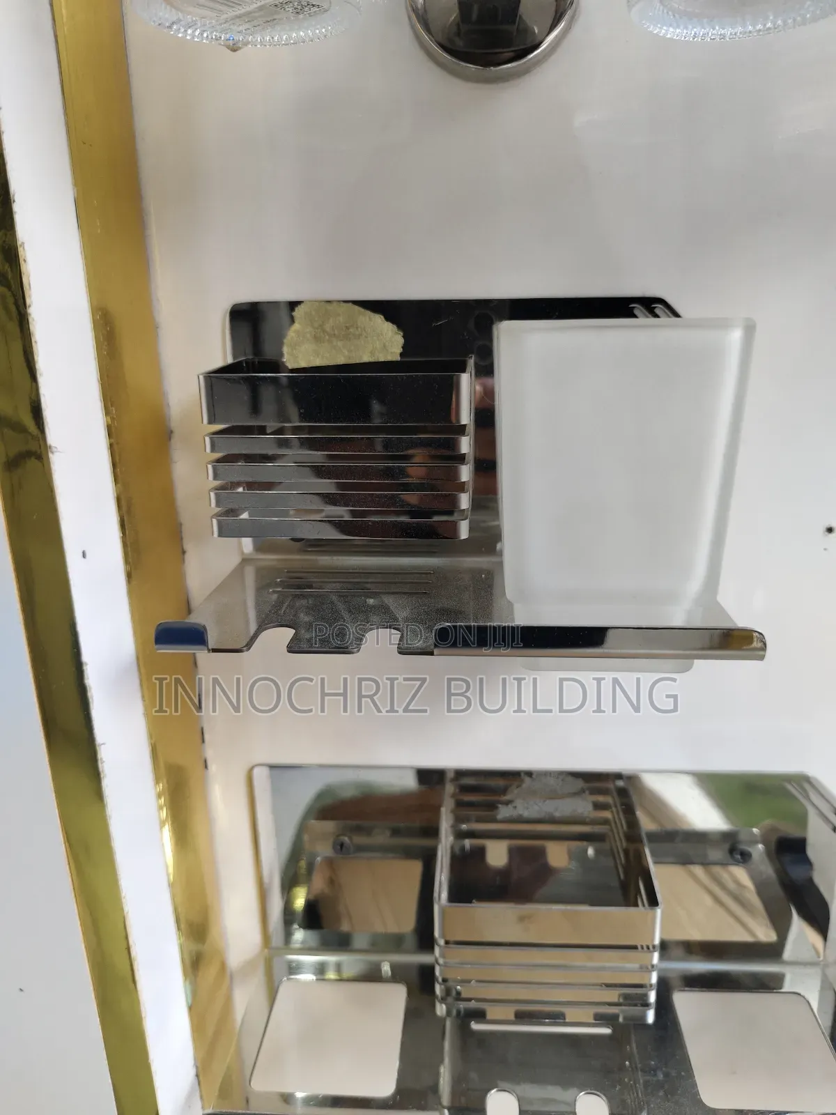Toothbrush Square Cup (Chrome)