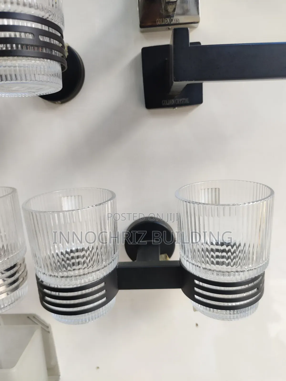 Double Toothbrush Cup (Black)
